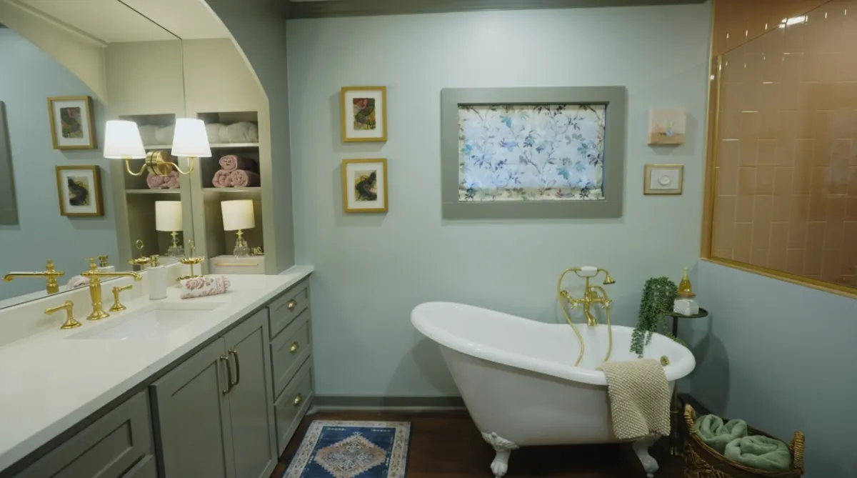 Modern bathroom renovation